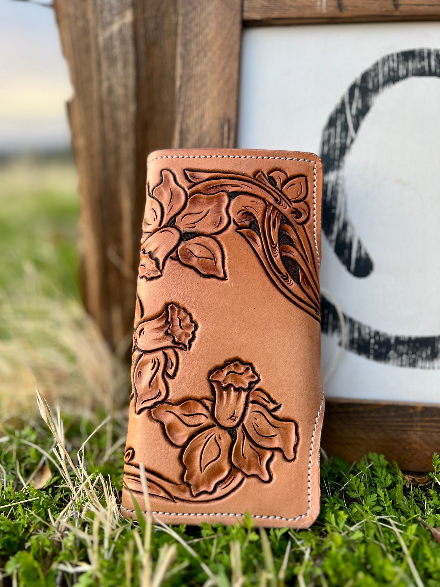 Floral Tooled Women’s Wallet