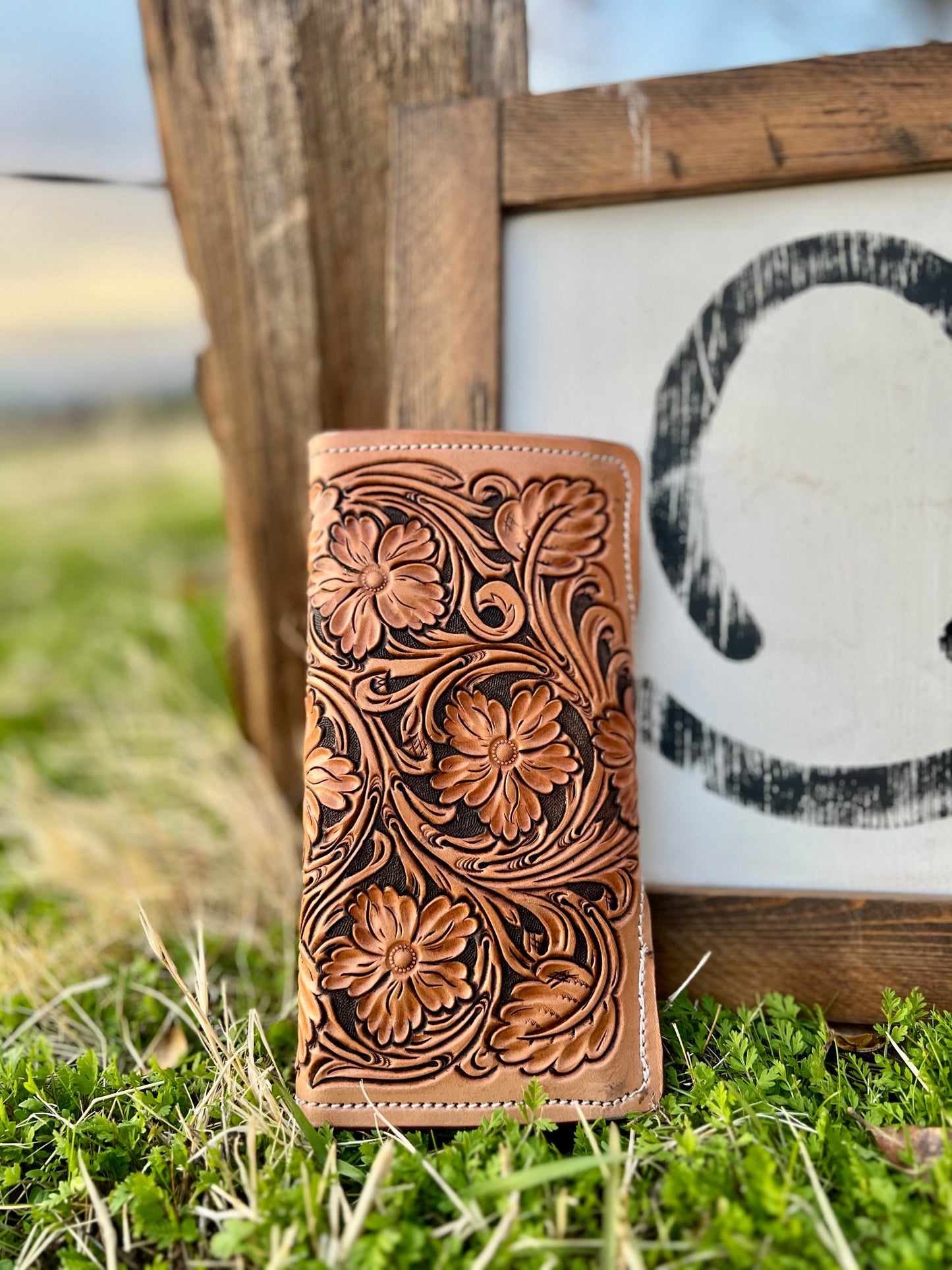 Floral Tooled Women’s Wallet