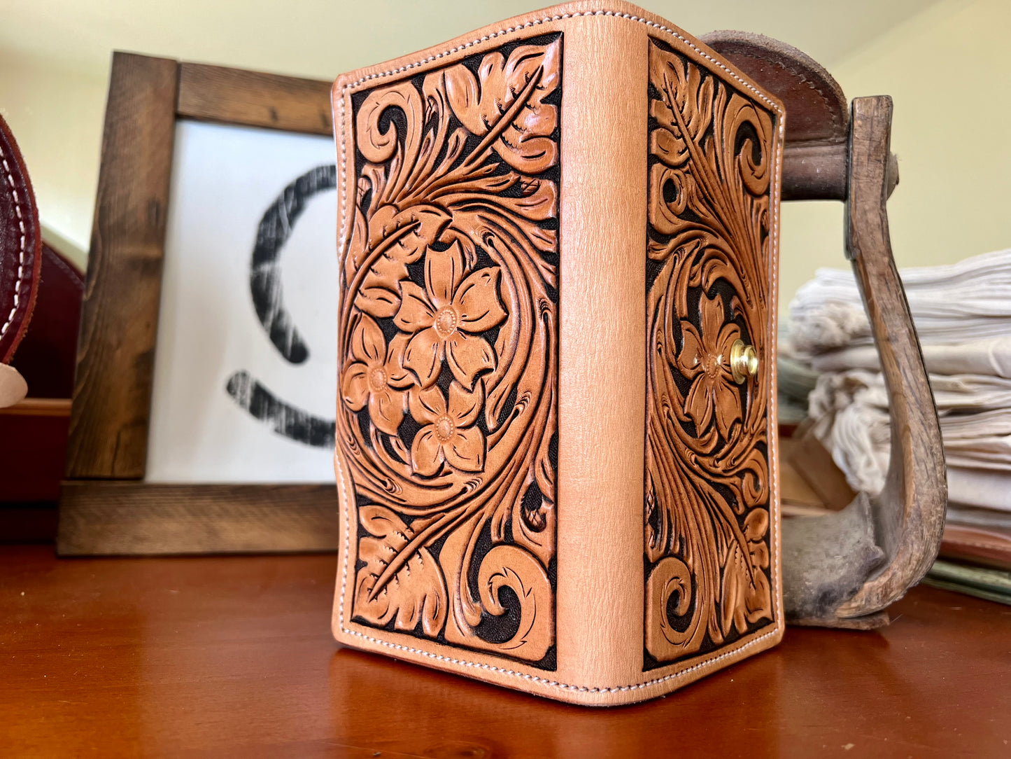 Floral Tooled Women’s Wallet